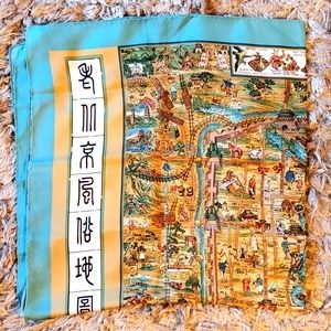 1936 Forbidden city Frank Dorn 100% silk scarf